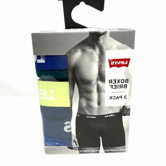 💖MEGA SALE💖 Levi's 3 Pack Men's Size Boxer Brief 0597 37453 Trunks Cotton - Picture 8 of 9